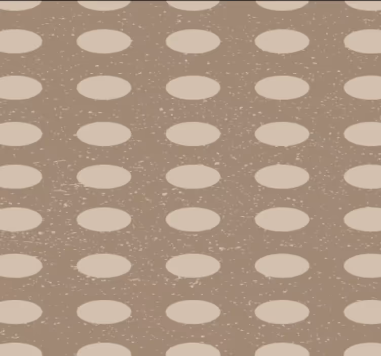 Koridoriaus tapetai geometriniu rudu apskritimu raštu - „Tenstickers“