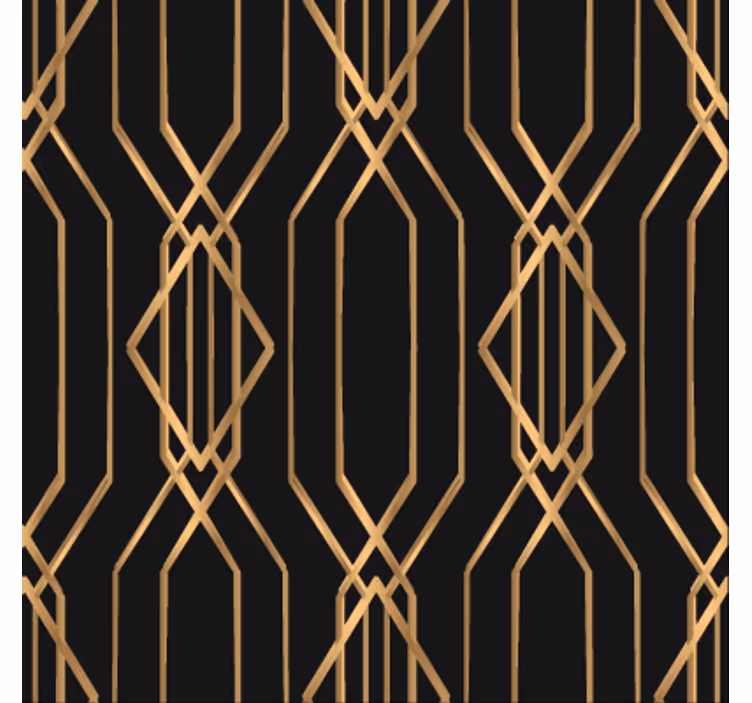Valgomojo tapetas art deco elegancija - „Tenstickers“