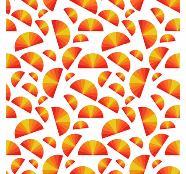 Geometrinis raštų tapetas su apvaliais motyvais - „Tenstickers“