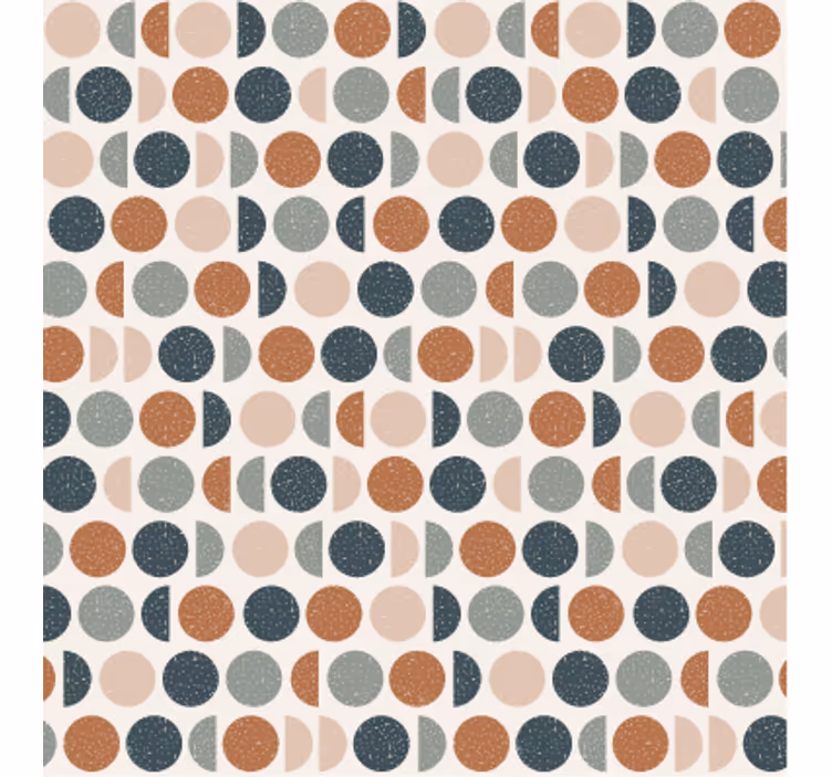 Geometrinis raštų tapetas retro taškeliai - „Tenstickers“