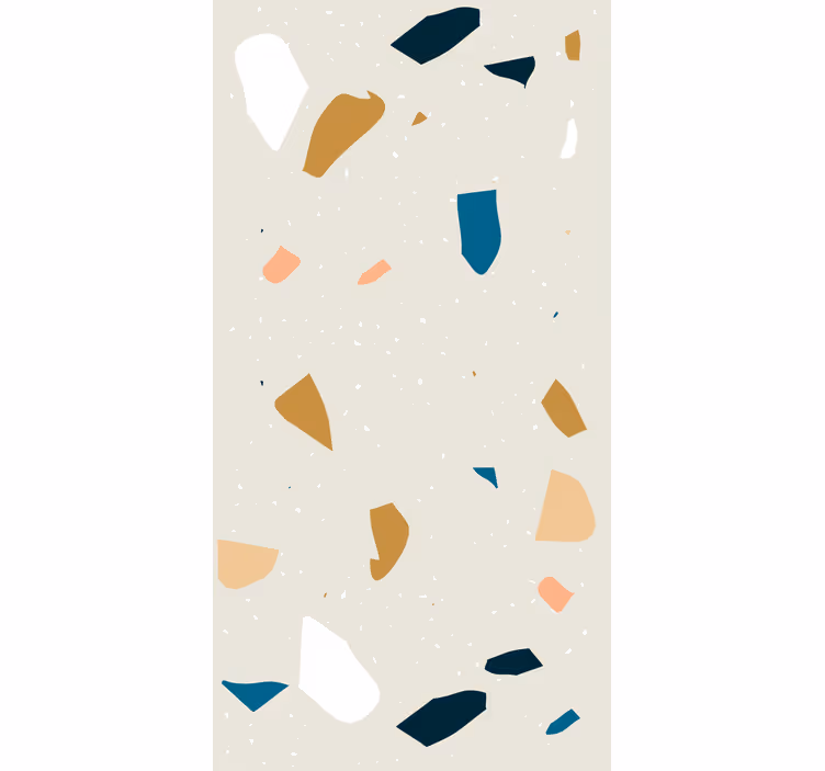 Geometrinis raštų tapetas terrazzo purslai - „Tenstickers“