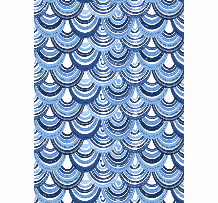 Geometrinis raštų tapetas banga - „Tenstickers“