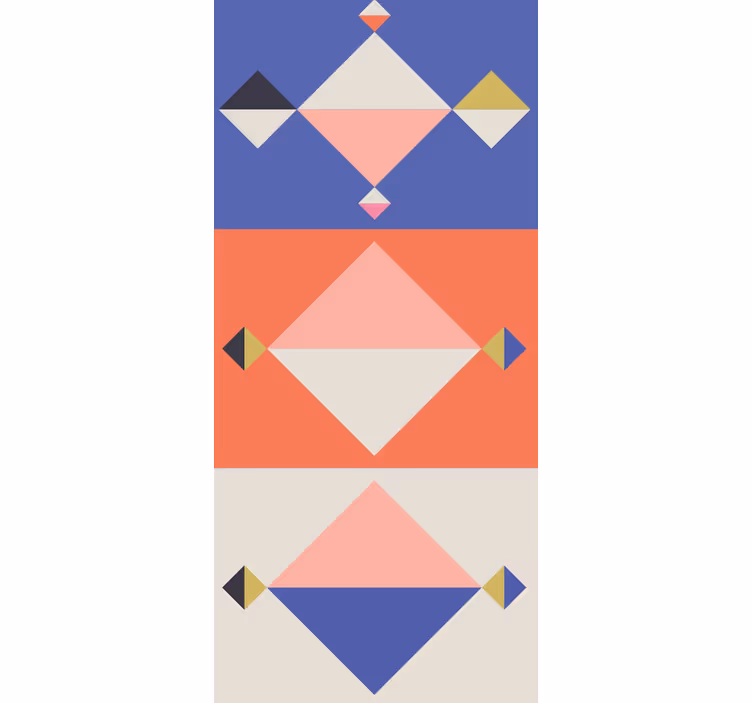 Geometrinis raštų tapetas abstrakčiomis moderniomis formomis - „Tenstickers“