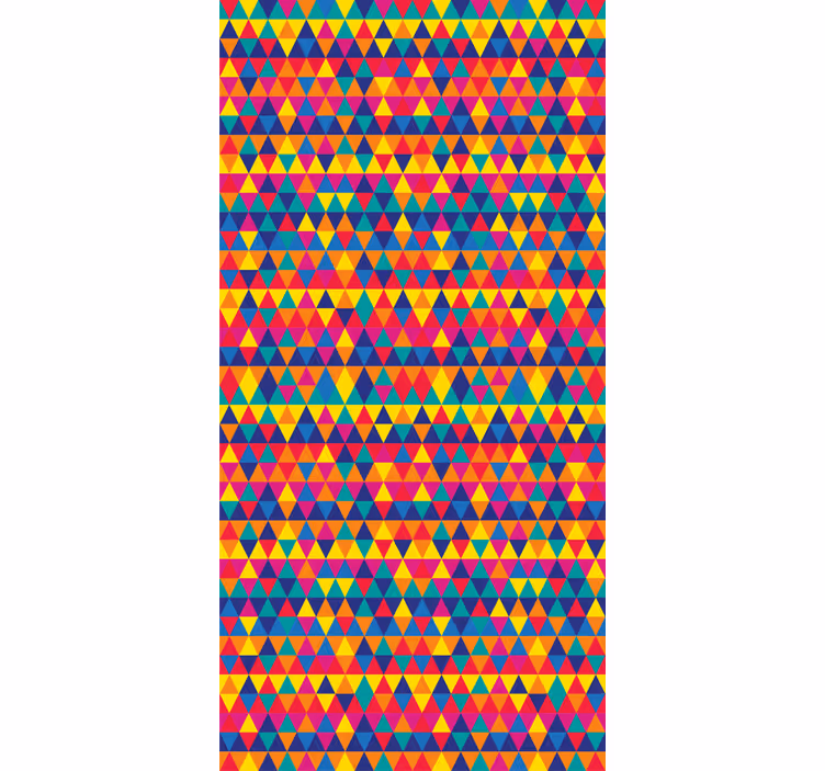 Geometrinis raštų tapetas spalvingi trikampiai - „Tenstickers“