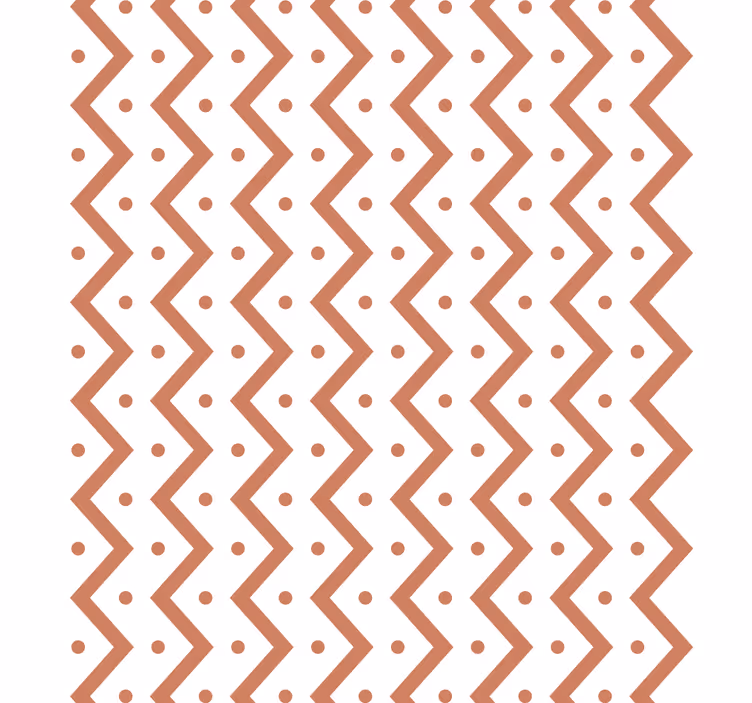 Geometrinis raštų tapetas zigzagas ir taškai - „Tenstickers“
