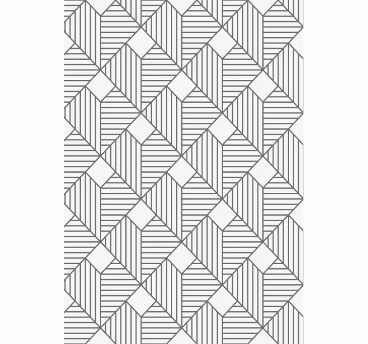 Geometrinis raštų tapetas pilku raštu - „Tenstickers“