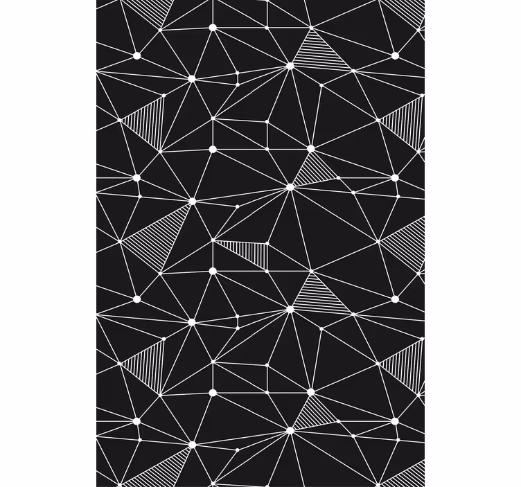 Geometrinis raštų tapetas drąsiomis geometrinėmis formomis - „Tenstickers“