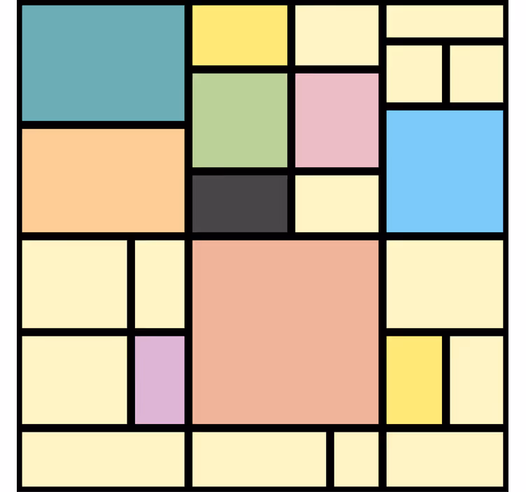 Geometrinis raštų tapetas gyvybinga geometrija - „Tenstickers“