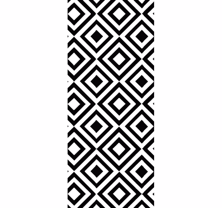 Geometrinis raštų tapetas juodas ir baltas - „Tenstickers“