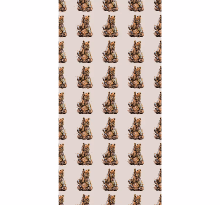 Vaikiški tapetai rudas lokys - „Tenstickers“