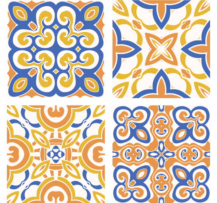 Plytelės tapetas sicilijos plytelės - „Tenstickers“