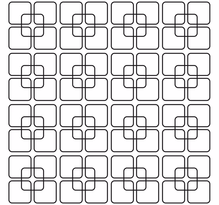 Geometrinis raštų tapetas juodi kvadratai miesto stiliumi - „Tenstickers“