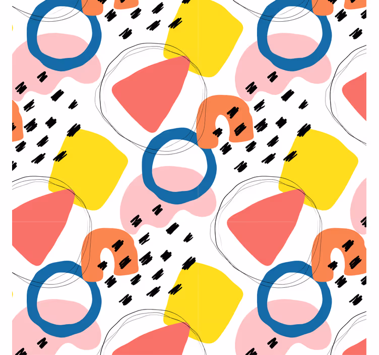 Retro tapetas geometrinio rašto tapyba - „Tenstickers“