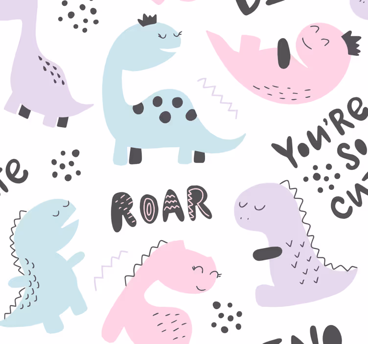Dinozaurų tapetai princesė dino - „Tenstickers“