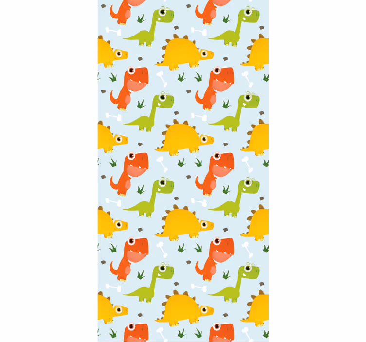 Dinozaurų tapetai su mažais dinozauro raštais - „Tenstickers“
