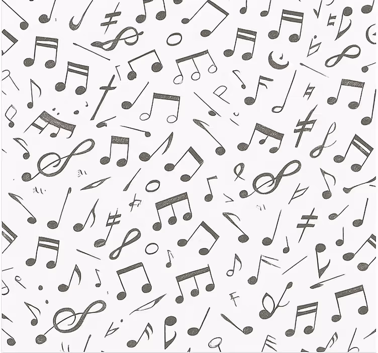 Tapetas paauglio kambariui muzikos natų raštu - „Tenstickers“