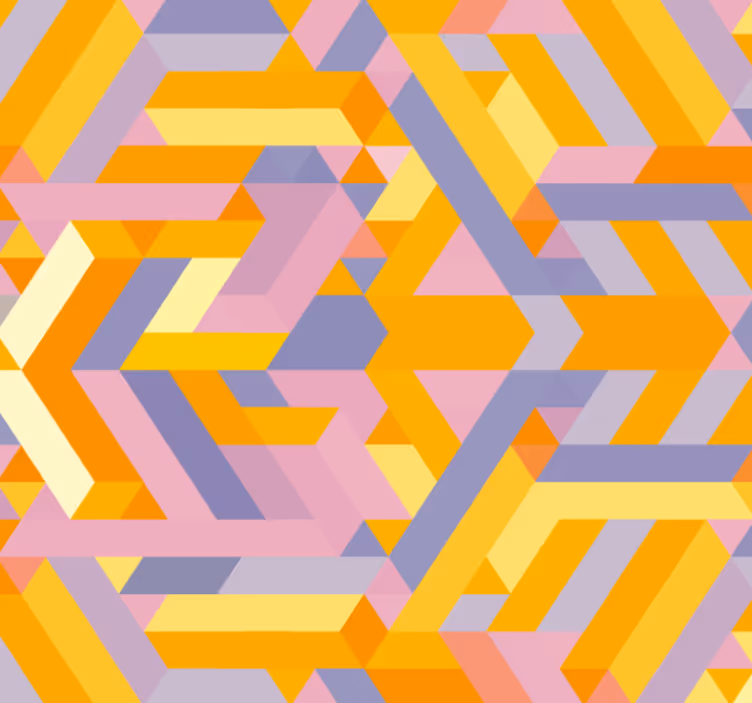 Tapetai voniai geometrinių raštų persidengimas - „Tenstickers“