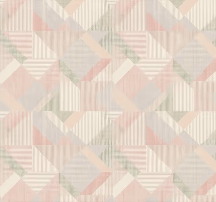 Pagrindinio miegamojo tapetas pastelinių geometrinių raštų - „Tenstickers“