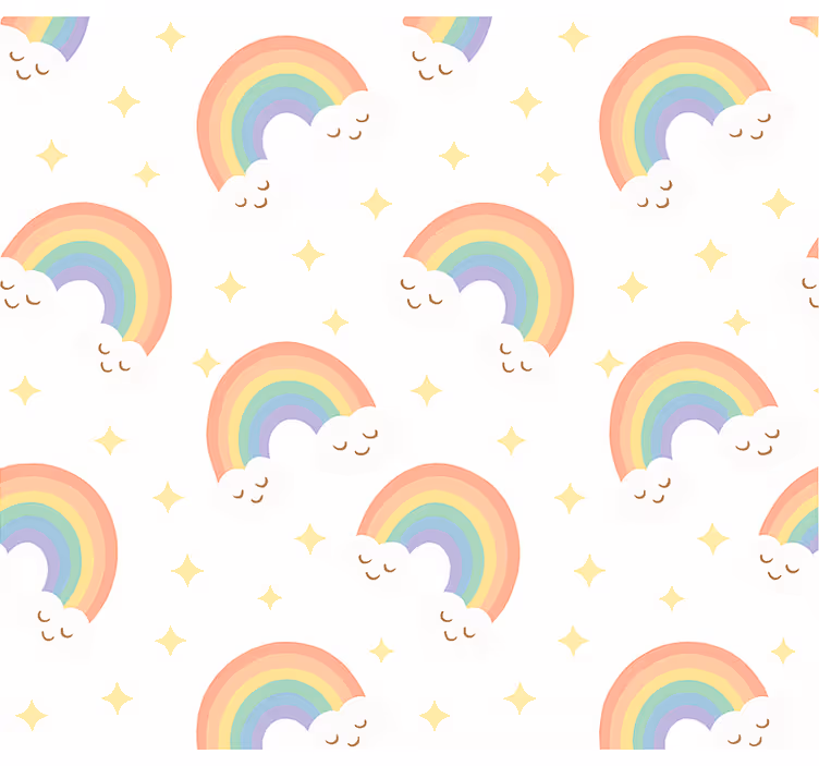 Vaikiški tapetai vaivorykštė - „Tenstickers“