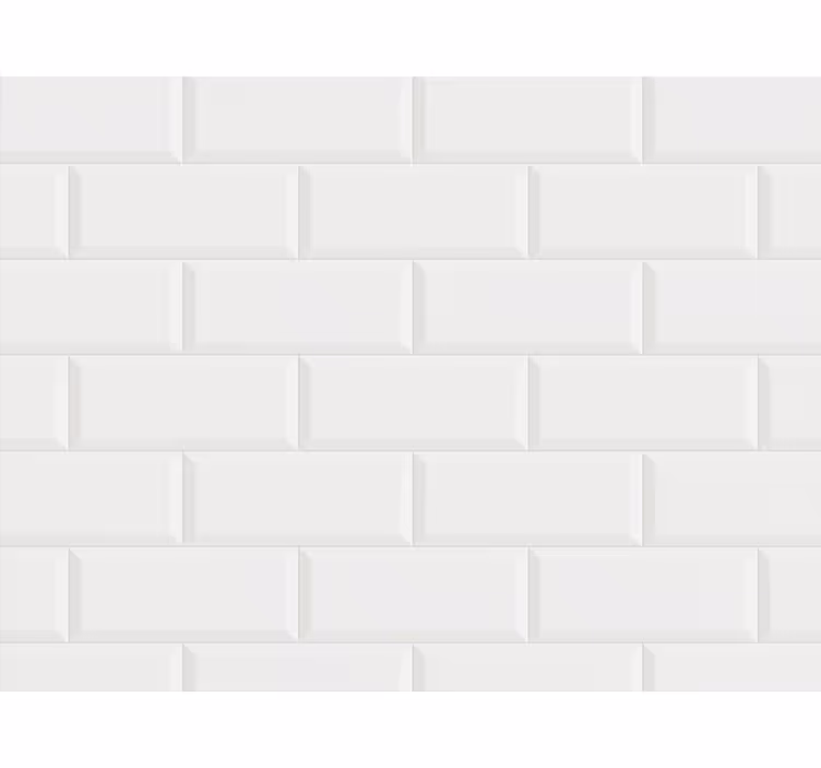 Tapetai voniai baltų plytelių raštu - „Tenstickers“