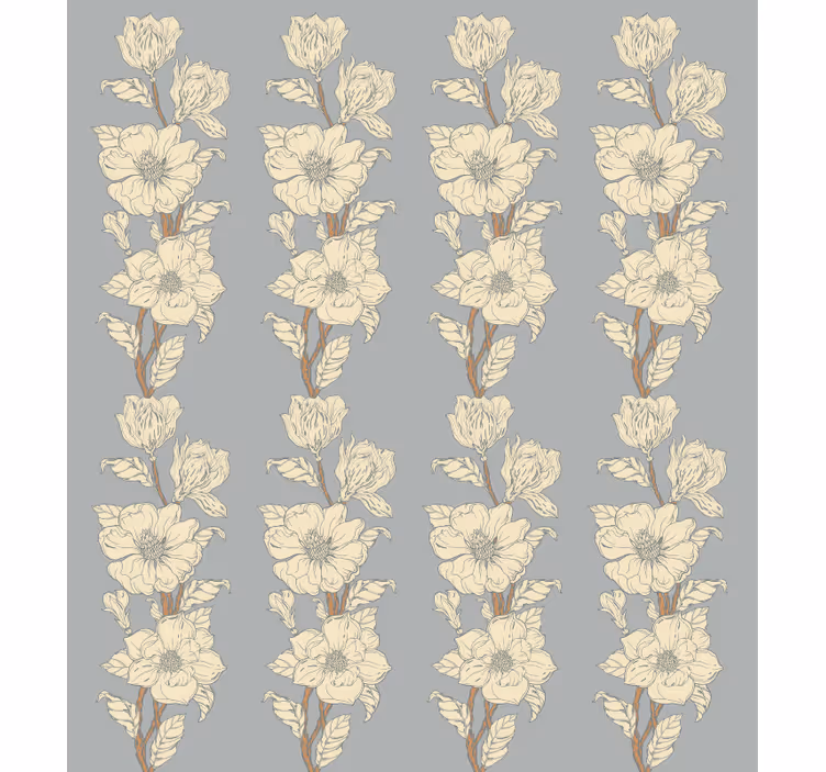 Tapetai geles naujos nostalgijos stiliaus magnolija - „Tenstickers“