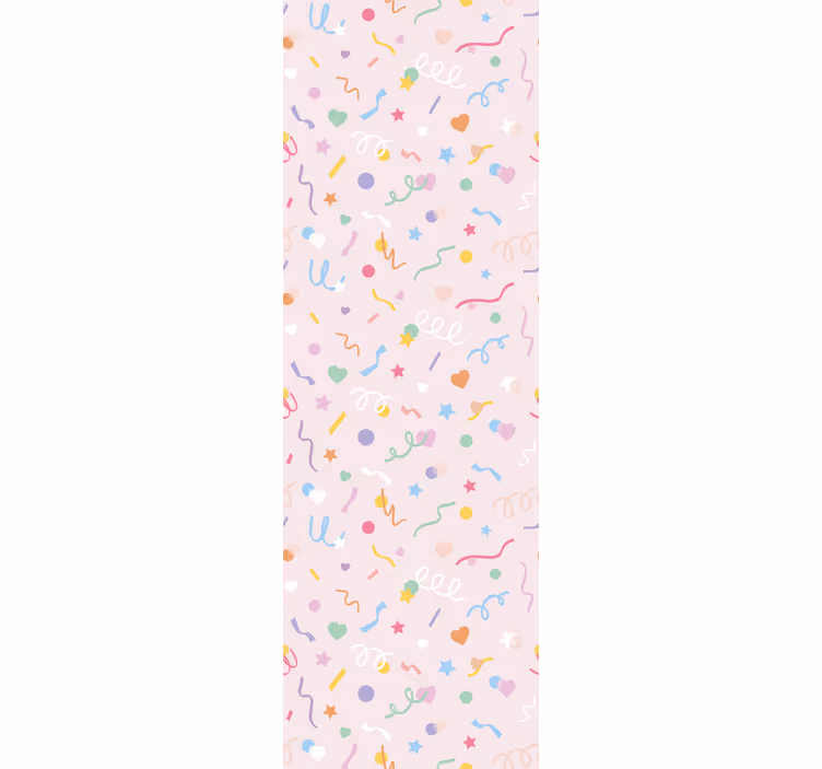 Tapetas miegamajam su mielu pasteliniu konfeti - „Tenstickers“