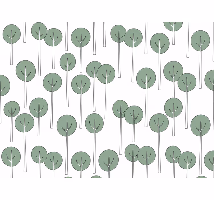 Tapetai geles minimalistinio medžio rašto - „Tenstickers“