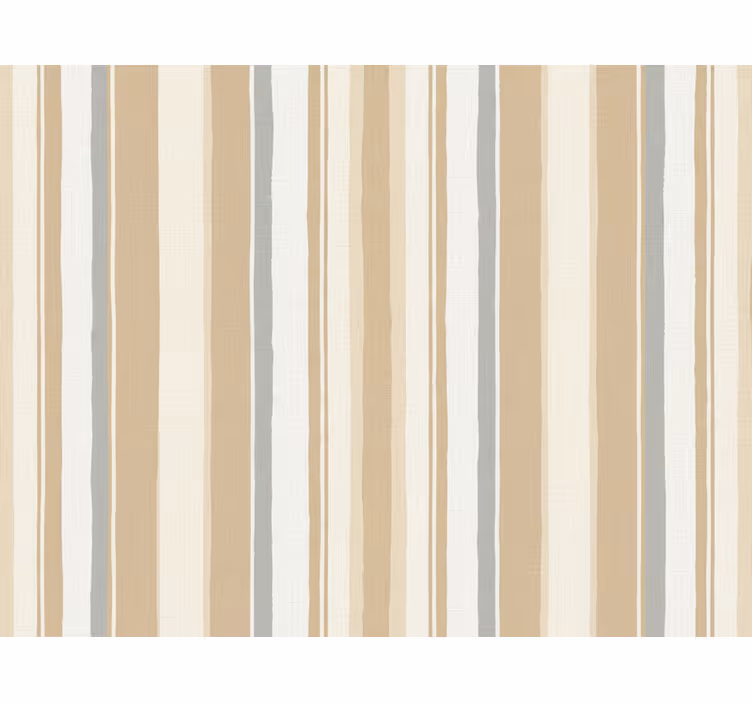 Vertikalios juostos tapetas Ūkininkų baltas beige - „Tenstickers“