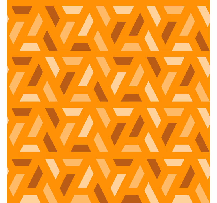 Oranžinės tapetas geometriniai atspalviai - „Tenstickers“