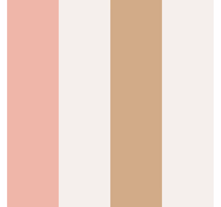 Vertikalios juostos tapetas rudos ir rožinės pastelės - „Tenstickers“