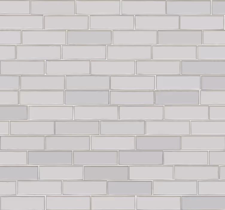 Baltos plytos tekstūruotos tapetai - „Tenstickers“