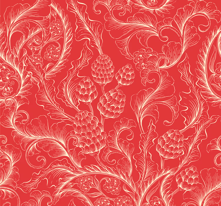 Paisley iliustracijos dekoratyviniai tapetai - „Tenstickers“