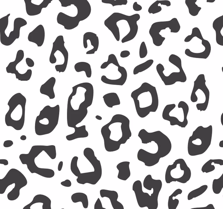 Juoda leopardo gyvūnų tapetai - „Tenstickers“