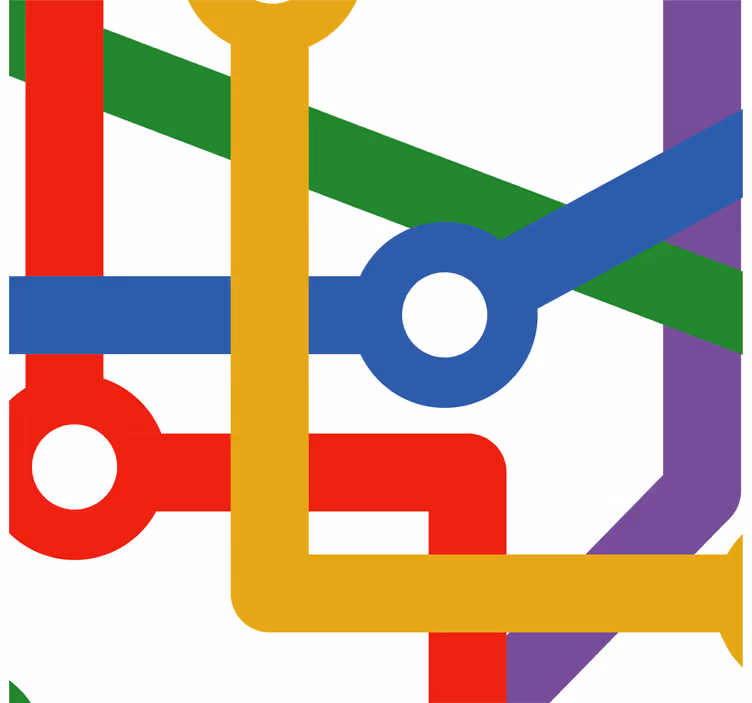 Geometrinė schema geometrinis raštų tapetas - „Tenstickers“
