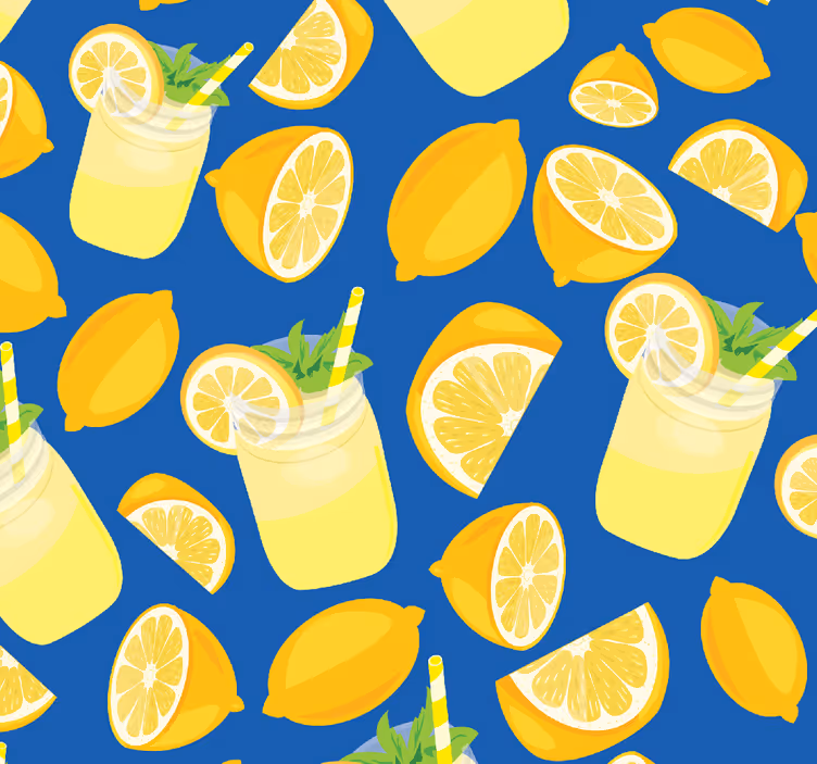 Citrinos sultys citrusiniai tapetai - „Tenstickers“