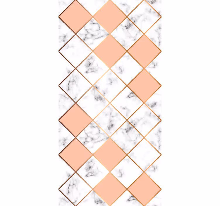 Geometrinis plytelių raštas ornamentinės tapetos - „Tenstickers“