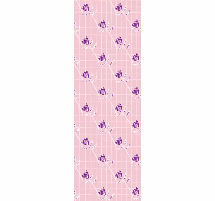 Geometrinis gėlių raštas geometriniai tapetas - „Tenstickers“