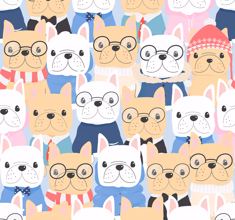 Mieli šuniukai gyvūnų tapetai - „Tenstickers“