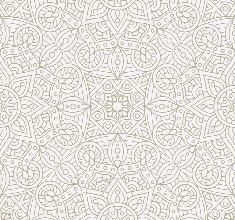 Geometrinės mandalos ornamentinės tapetos - „Tenstickers“