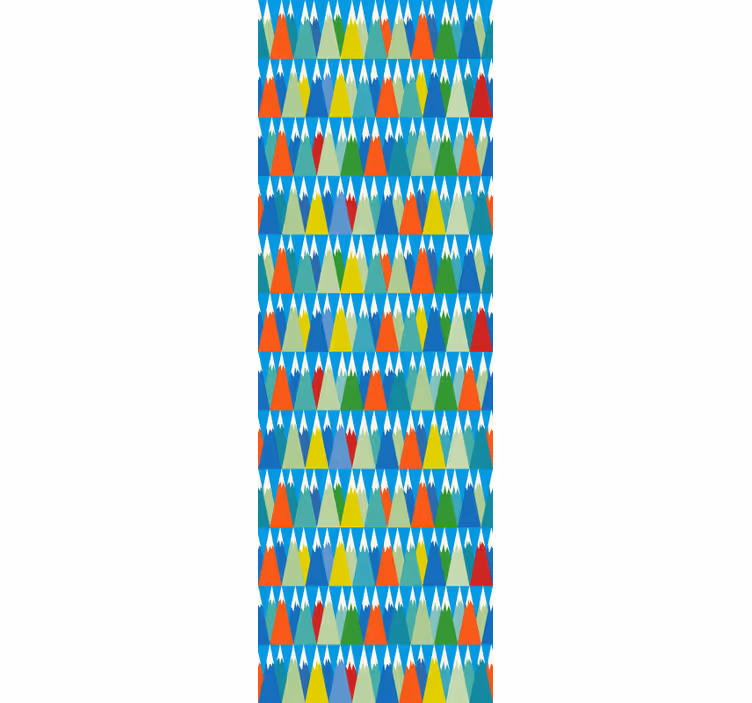 Geometrinis kalnų peizažas geometriniai tapetas - „Tenstickers“