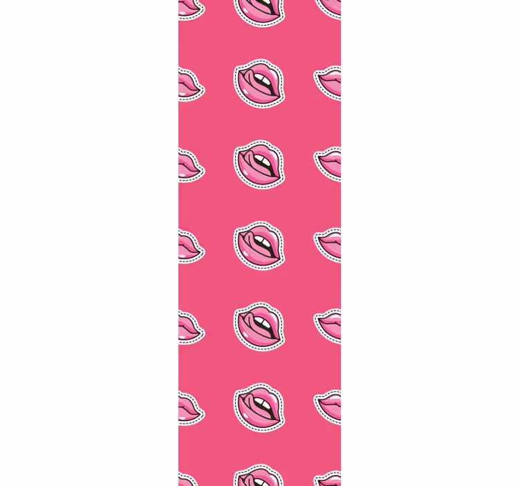 Lūpų rašto dizainas meno tapetas - „Tenstickers“