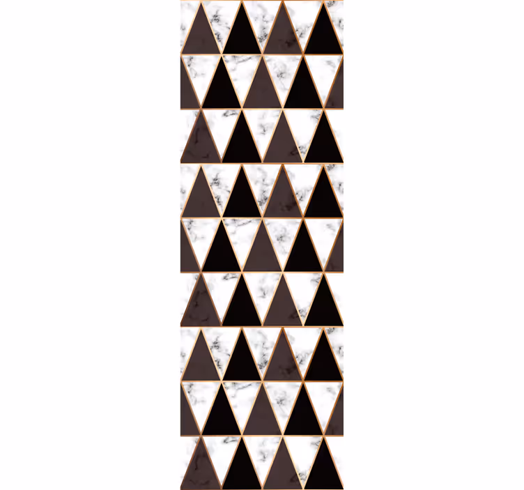 Geometrinis raštų tapetas marmuriniai trikampiai - „Tenstickers“