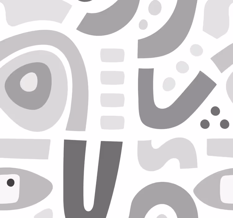 Abstrakčios geometrinės formos geometrinis raštų tapetas - „Tenstickers“