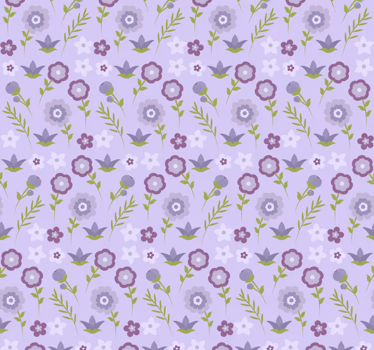 Paprastos violetinės gėlės tapetai - „Tenstickers“