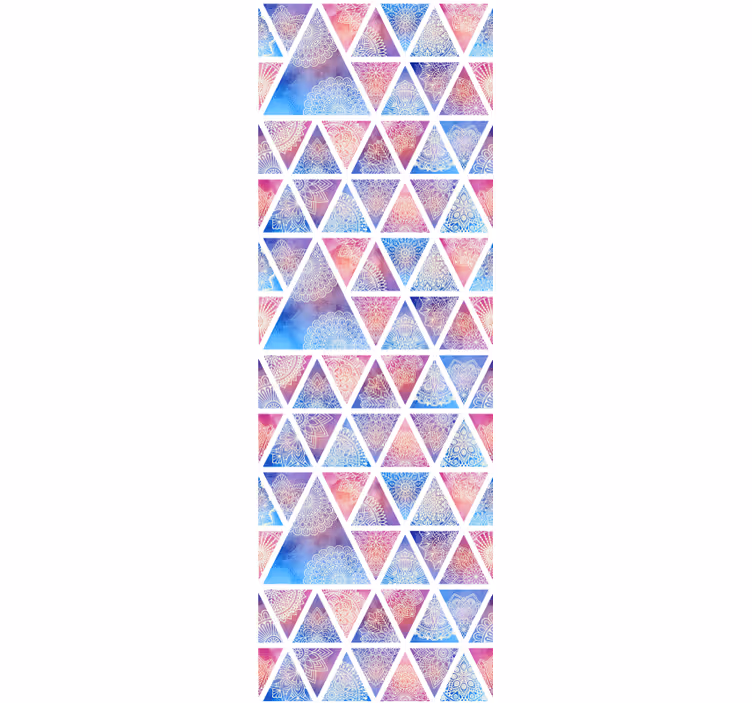 Geometrinis trikampis masyvas geometrinis raštų tapetas - „Tenstickers“