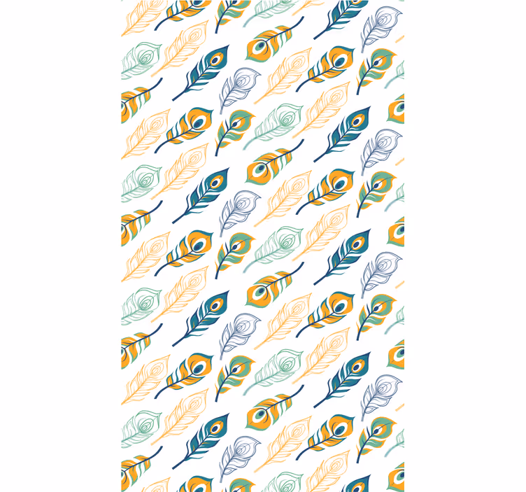 Plunksnuota elegancija meno tapetas - „Tenstickers“
