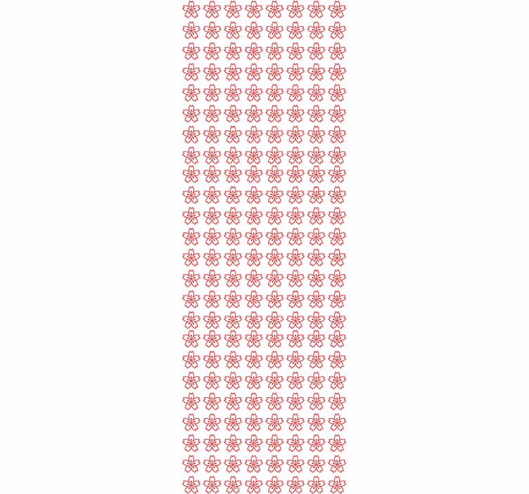 Gėlių simetrija gėlių rašto tapetas - „Tenstickers“