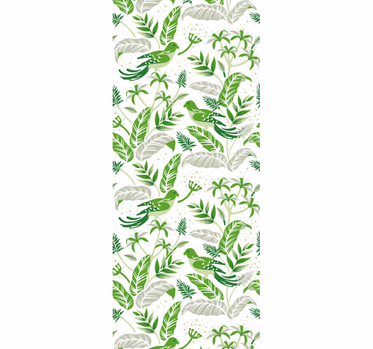 Botaninis motyvas lapų tapetas - „Tenstickers“