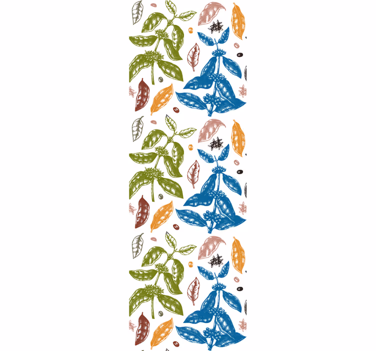 Botaninis spaudinys lapų tapetas - „Tenstickers“