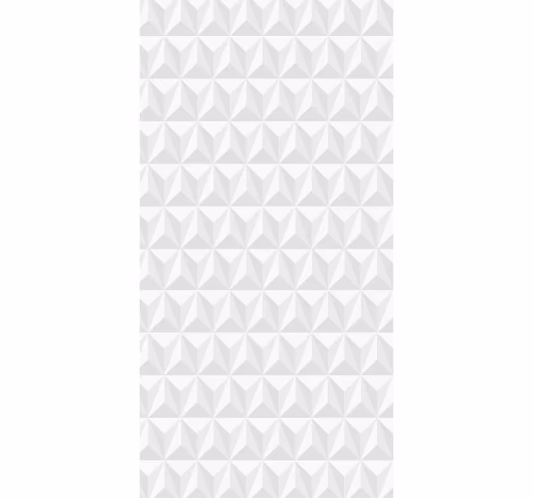Geometrinė siena baltos spalvos tapetas - „Tenstickers“